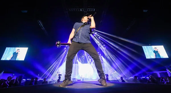Groupe Rock Américain Fall Out Boy Produit Lors Concert Shanghai — Photo