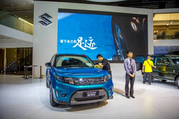 Vitara Araba Suzuki Motor Corp Çin Guangzhou Uluslararası Otomobil Fuarı — Stok fotoğraf