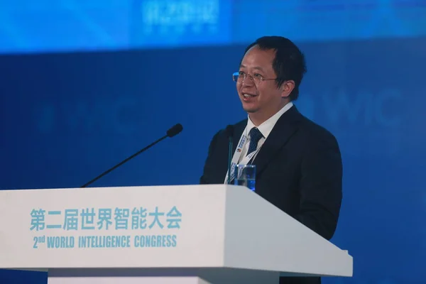 Zhou Hongyi Founder Chairman Ceo Qihoo 360 Speaks Forum Second — Stock Photo, Image