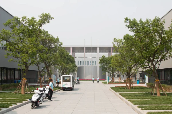 Uma Vista Complexo Construção Centro Serviço Cidadão Condado Rongcheng Uma — Fotografia de Stock