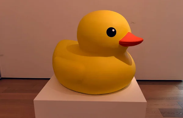 Uma Instalação Arte Rubber Duck Projetada Pelo Artista Holandês Florentijn — Fotografia de Stock