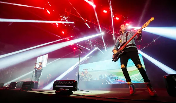 Banda Rock Estadounidense Fall Out Boy Realiza Concierto Shanghái China — Foto de Stock