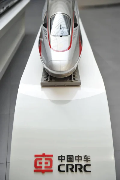 Stand Crrc China Railway Rolling Stock Corp Ltd Exhibe Modelo — Foto de Stock