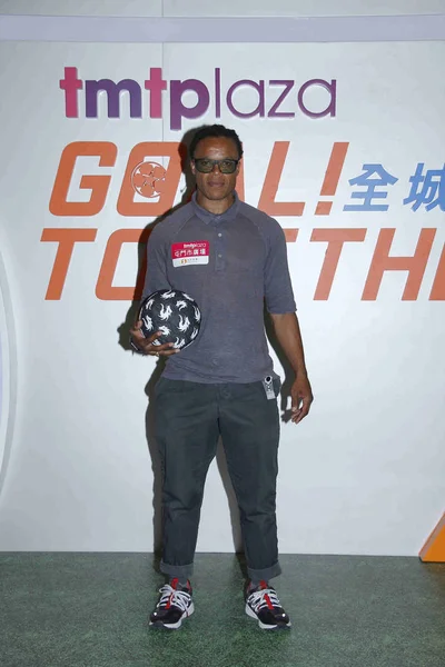 Der Ehemalige Holländische Fußballspieler Edgar Davids Nimmt Einer Werbeaktion Für — Stockfoto