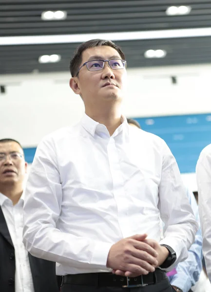 Pony Huateng Presidente Ceo Tencent Holdings Ltd Asiste Ceremonia Lanzamiento —  Fotos de Stock