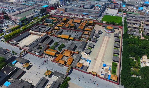 Vista Aérea Palácio Mukden Também Conhecido Como Palácio Imperial Shenyang — Fotografia de Stock