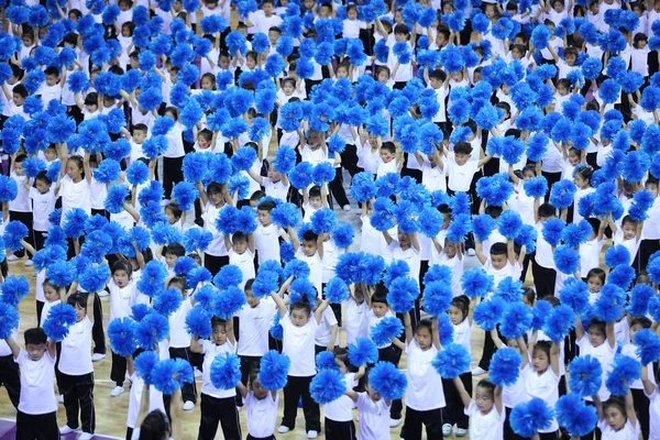 Kinder Cheerleader Treten Mai 2018 Der Stadt Shenyang Der Nordöstlichen — Stockfoto