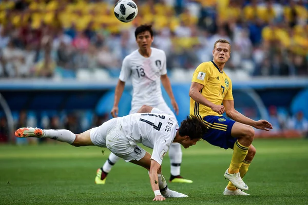 Viktor Claesson Švédska Pravdu Zpochybňuje Lee Jae Sung Jižní Koreje — Stock fotografie