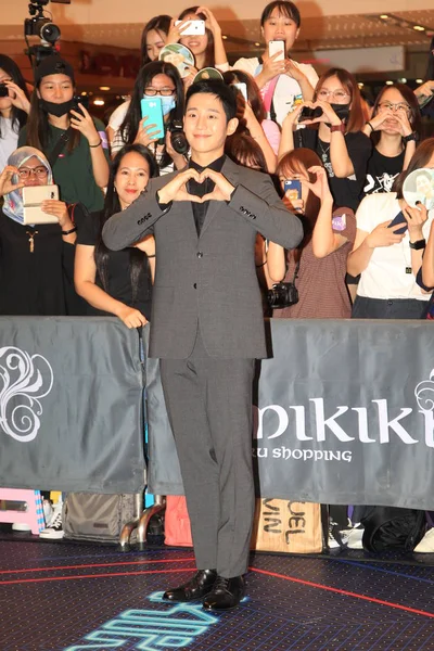 Ator Sul Coreano Jung Hae Frente Posa Para Fotos Com — Fotografia de Stock