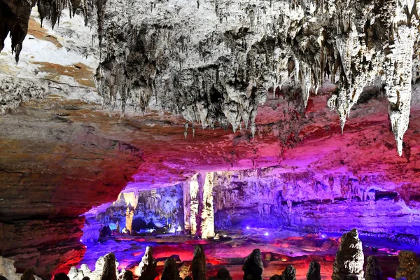Paisaje Cueva Shuanghe Karst Cueva Más Larga Asia Ciudad Wenquan — Foto de Stock