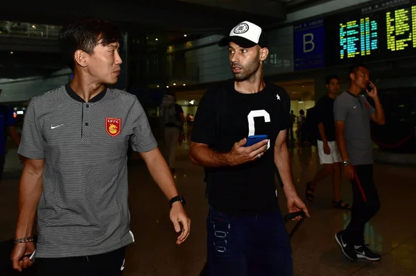 Pemain Sepak Bola Argentina Javier Mascherano Dari Hebei China Fortune — Stok Foto