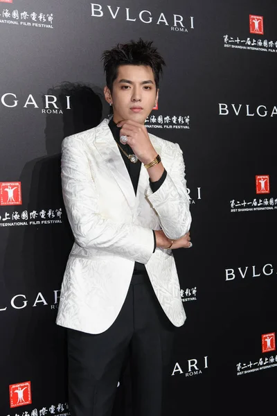 Cantante Actor Chino Kris Yifan Asiste Evento Lanzamiento Para Hotel —  Fotos de Stock