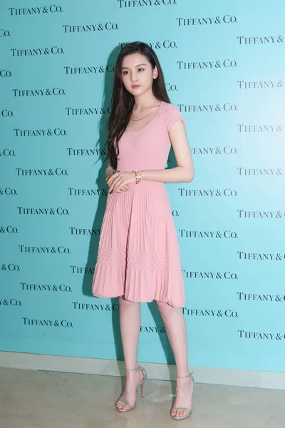 Attrice Cinese Lareina Song Song Zuer Partecipa Evento Promozionale Tiffany — Foto Stock