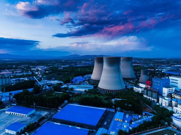 Tekintettel Datang Taiyuan Hőerőmű Taiyuan Város Észak Kínai Shanxi Tartomány — Stock Fotó