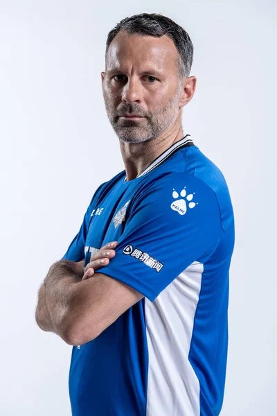 Exclusive Portrait Welsh Football Coach Former Football Player Ryan Giggs — стоковое фото