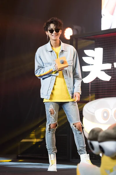 Kinesisk Sångerska Huang Zitao Bättre Känd Som Tao Sköter Ett — Stockfoto
