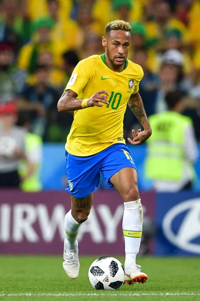 Neymar Brasil Gotea Contra Serbia Partido Del Grupo Durante Copa — Foto de Stock