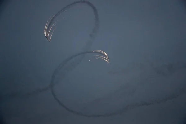 Aeronaves Acrobáticas Realizan Durante Exposición Aérea Zhengzhou 2018 Ceremonia Anual —  Fotos de Stock