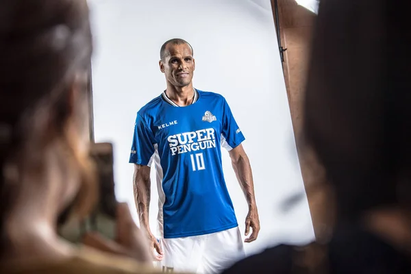 Exklusiva Porträtt Brasiliansk Före Detta Fotbollsstjärnan Rivaldo För 2018 Super — Stockfoto