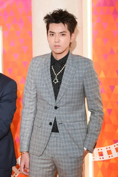 Chinese Singer Actor Kris Yifan Attends Conference Italy Jewelry Brand — Stock Photo, Image
