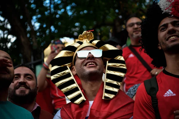 Residenti Locali Tifosi Calcio Turisti Provenienti Tutto Mondo Partecipano Evento — Foto Stock