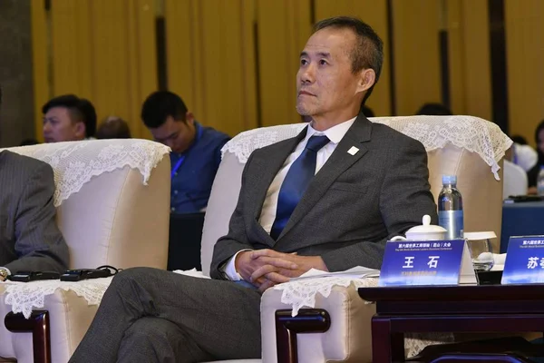 Wang Shi Entonces Fundador Presidente China Vanke Ltd Asiste Una —  Fotos de Stock