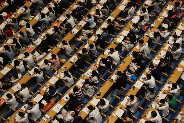 Chińskich Studentów Wziąć Udział Tutorial Wykład Rocznego Chiński Graduate Student — Zdjęcie stockowe
