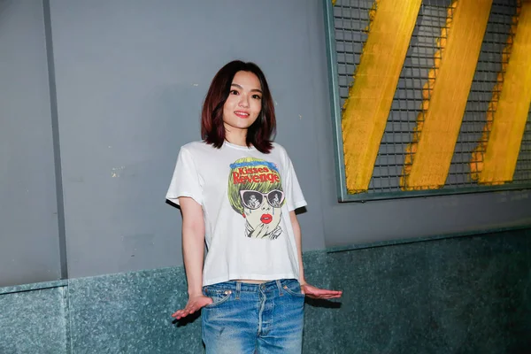 Taiwan Out Taiwanesische Sängerin Lala Hsu Chia Ying Nimmt Einer — Stockfoto