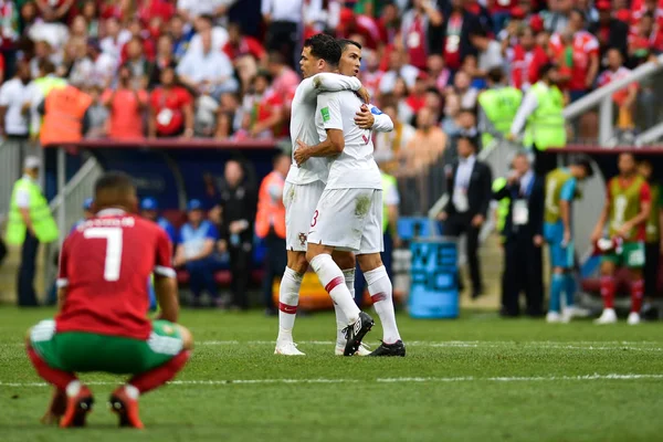 포르투갈의 크리스티 호나우두 2018 Fifa 월드컵 러시아 모스크바에에서 2018 그들의 — 스톡 사진