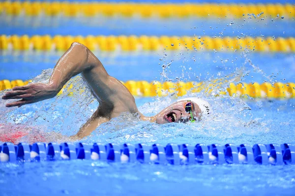 Sun Yang China Competes Men 1500M Freestyle Final Swimming Competition — Stock Photo, Image