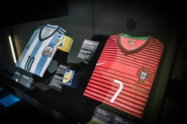 제시한 2018 Fifa 월드컵 모스크바 러시아 2018 Fifa 박물관의 — 스톡 사진