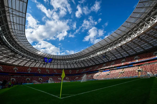 Widok Stadion Łużniki Stadionie 2018 Roku Mistrzostw Świata Moskwie Czerwca — Zdjęcie stockowe