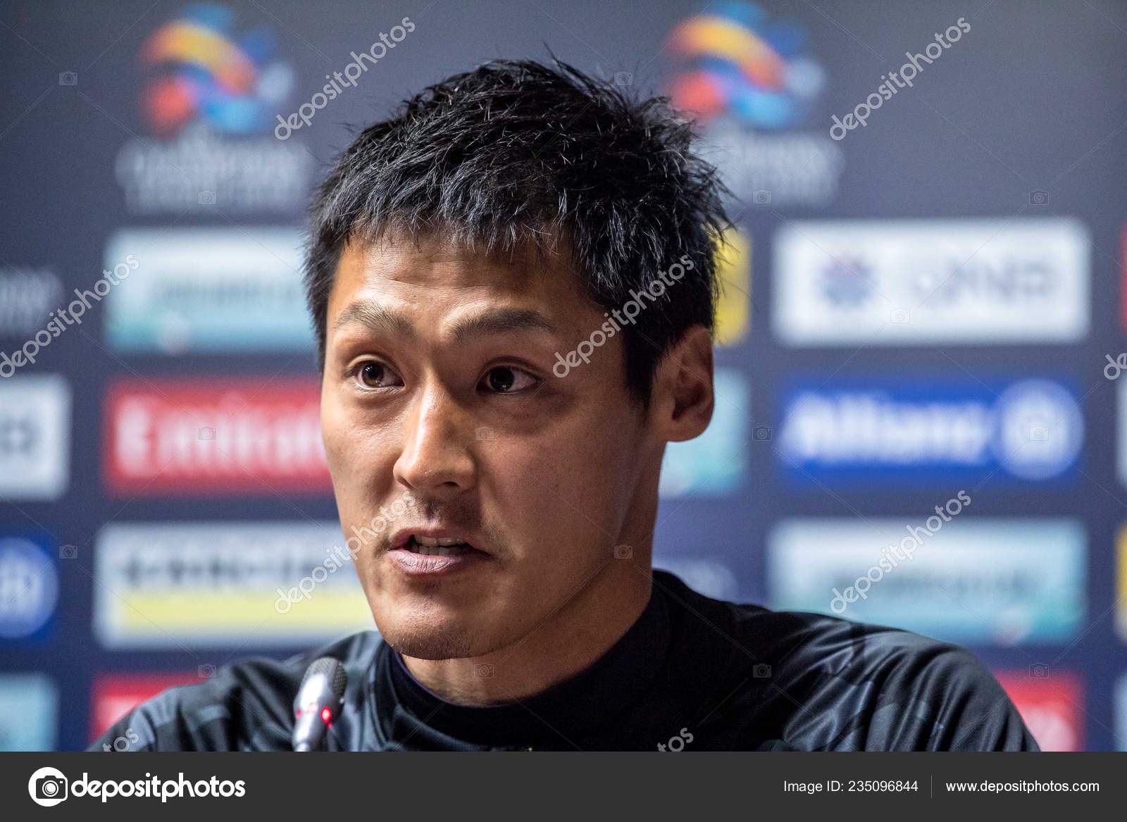 Japanese Football Player Kenta Tanno Japan's Cerezo Osaka Attends Press