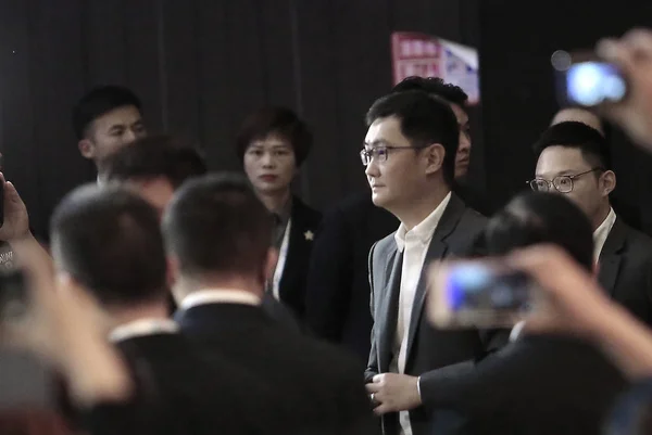 Pony Huateng Presidente Ceo Tencent Holdings Ltd Participa Diálogo Alto — Fotografia de Stock