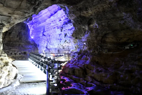 Landschaft Der Shuanghe Karsthöhle Der Längsten Höhle Asiens Der Stadt — Stockfoto