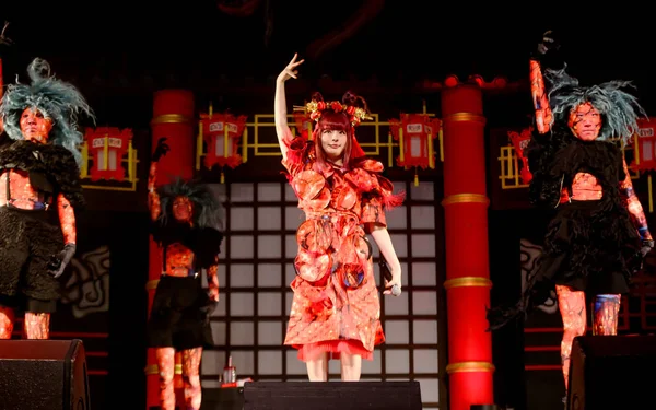 Cantora Modelo Japonesa Kyary Pamyu Pamyu Apresenta Durante Concerto Kyary — Fotografia de Stock