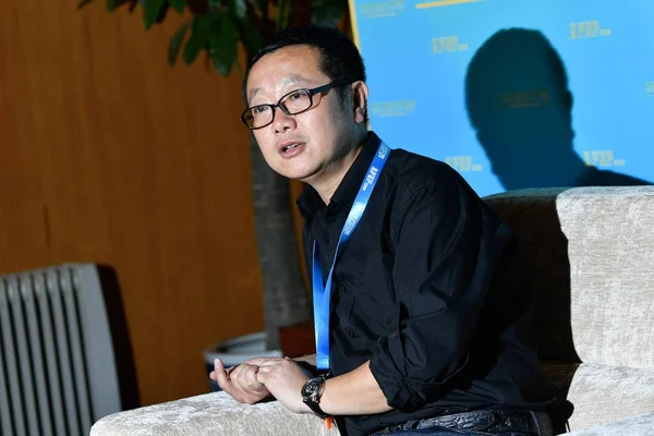 Escritor Chino Liu Cixin Asiste Convención Ciencia Ficción Asia Pacífico —  Fotos de Stock