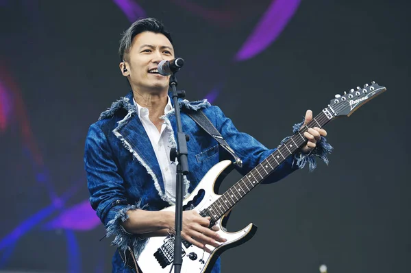 Cantante Hong Kong Nicholas Tse Presenta Primer Festival Grammy Del — Foto de Stock