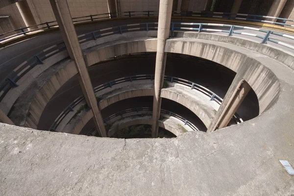 Vista Del Parcheggio Spirale Alto Piani Una Zona Residenziale Chongqing — Foto Stock