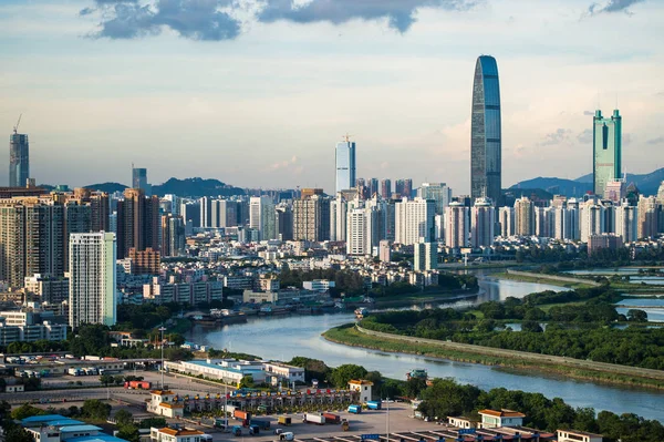 Cityscape Kingkey 100 Tower Tallest Shun Hing Square Building Second — Stock Photo, Image