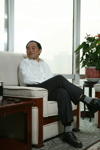 Shufu Presidente Zhejiang Geely Holding Group Ltd Asiste Una Entrevista —  Fotos de Stock