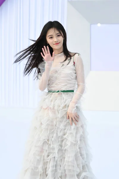 Çinli Şarkıcı Aktris Jingyi Geldiğinde Çin Top Müzik Ödülleri 2018 — Stok fotoğraf