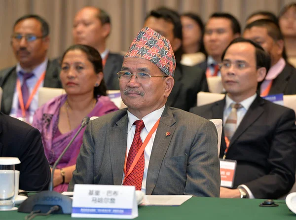 Bódi Béla Nepáli Lalitpur Polgármestere Részt Vesz Chengdu Exchange Konferencia — Stock Fotó