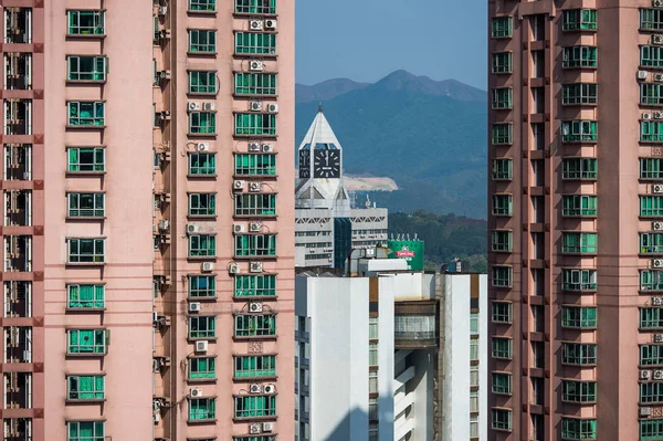 2018 日中国南部の広東省深セン市羅湖区で高層ビルの眺め — ストック写真