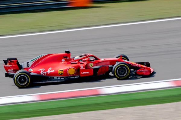 Alemão Sebastian Vettel Ferrari Compete Durante Grande Prêmio China Fórmula — Fotografia de Stock