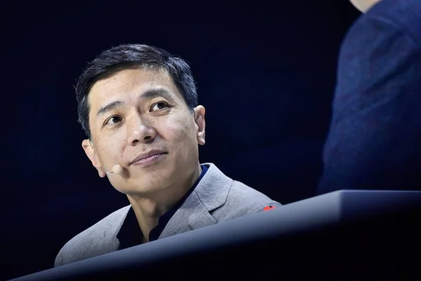 Robin Yanhong Vorsitzender Und Ceo Von Baidu Inc Besucht Das — Stockfoto