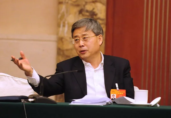 Guo Shuqing Entonces Gobernador Provincia Shandong También Diputado Tercera Sesión — Foto de Stock