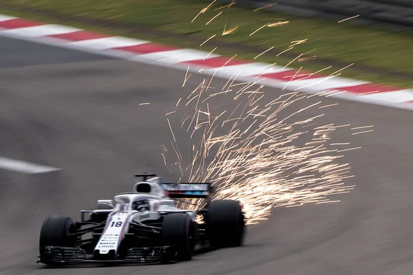 Canadees Formule Coureur Lance Stroll Van Williams Mercedes Stuurt Zijn — Stockfoto