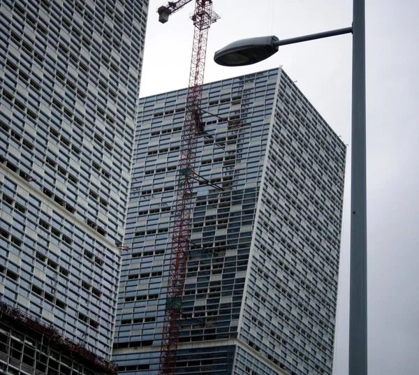 Vista Los Edificios Inclinados 101 Metros Altura Distrito Yubei Chongqing —  Fotos de Stock