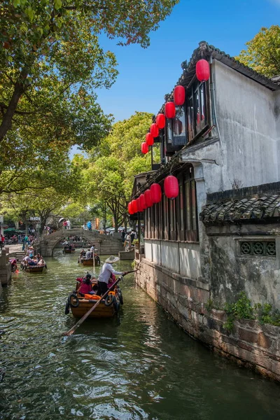 Paysage Ville Aquatique Tongli Dans Ville Suzhou Province Jiangsu Dans — Photo